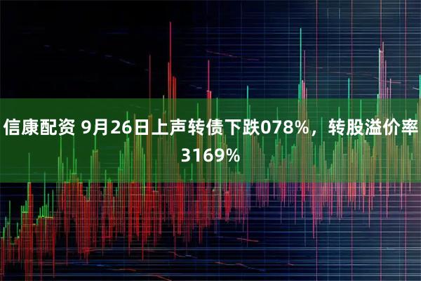 信康配资 9月26日上声转债下跌078%，转股溢价率3169%