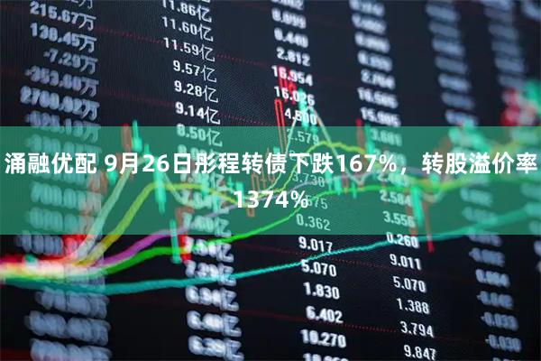 涌融优配 9月26日彤程转债下跌167%，转股溢价率1374%