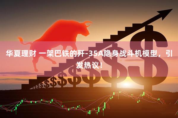 华夏理财 一架巴铁的歼-35A隐身战斗机模型，引发热议！